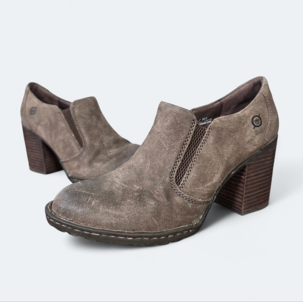 Born Brown Leather Women's Shoes Size 7.5